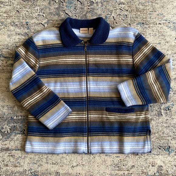 Vintage zip up oversized fleece zip up - Picture 2 of 5